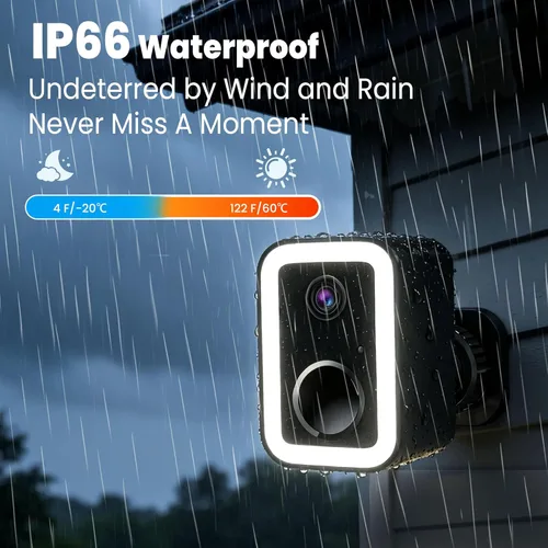 Miniatura 4 de Cámaras de seguridad 2K actualizadas 2026 inalámbricas para exteriores, detección de movimiento AI y alarma de sirena de foco, cámara exterior