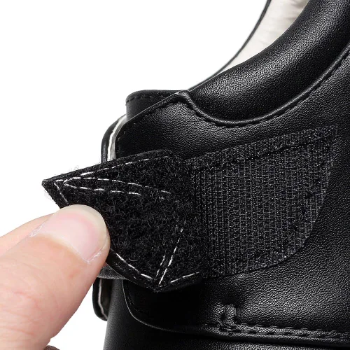 Miniatura 6 de rismart Zapatos de vestir Oxfords con punta redonda y cierre de velcro para niño