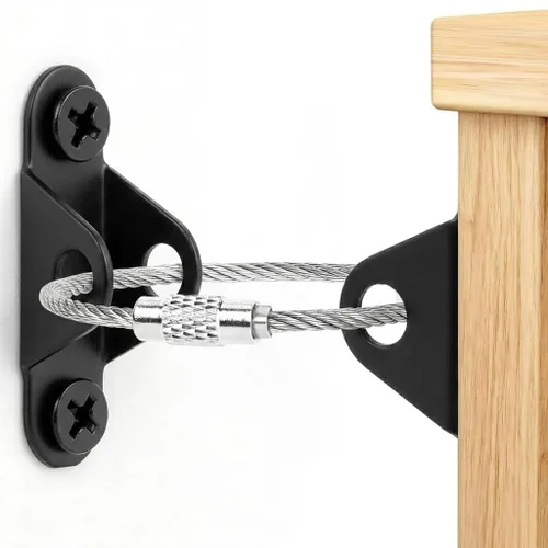 6-Pack Furniture Anchors for Baby Proofing, Anti Tip Straps Safety Kit to Prevent Dresser, Bookshelf, Cabinet from Tipping Over for Child & Pet