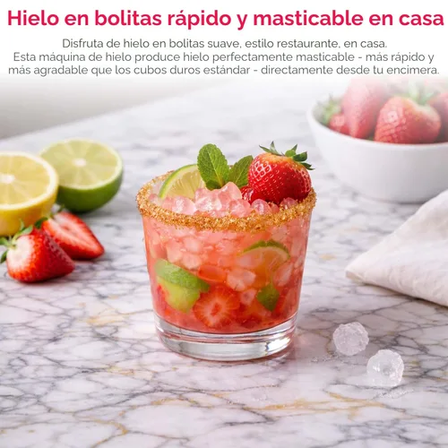Miniatura 3 de FRIGIDAIRE Máquina de hielo de pepitas con pantalla táctil, máquina de hielo para encimera, máquina de hielo sónico con capacidad de 33 libras