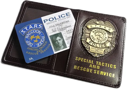 Miniatura 3 de Resident Evil Biohazard S.T.A.R.S RPD Wallet Jill Valentine ID Holder Chris Leon Wesker Cosplay
