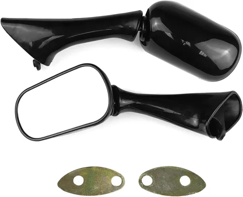 MT076-BK - Espejos de repuesto originales negros compatibles con CBR 600 F2 F3 1993-1997 CBR900RR 1993-1996 CBR1000F 1990-1997 VFR750F 1998-1999 9