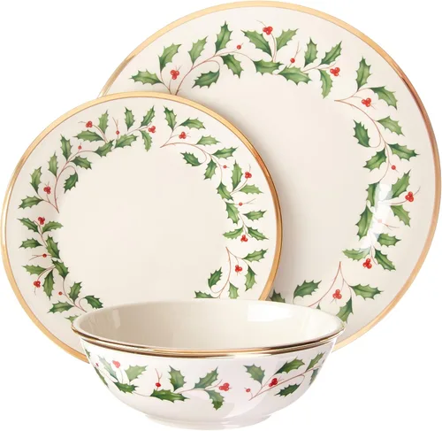 Lenox 883430 Holiday - Vajilla de 3 piezas