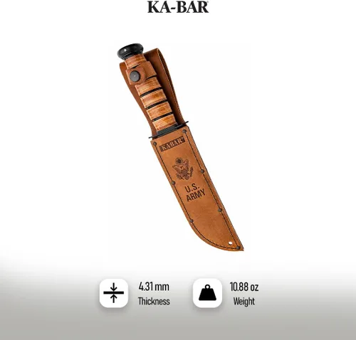 Miniatura 3 de KA-BAR Navaja de lucha del ejército de los Estados Unidos/Cuchillo