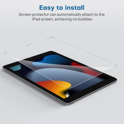 Miniatura 8 de SPARIN mica protectora para iPad Pro de 10.5 - Vidrio templado de doble protección, compatible con lápiz Apple, apto para funda, de borde redondo