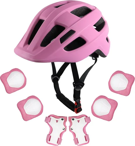 Miniatura 22 de Casco de bicicleta para niños de 1 a 8 años, cascos ajustables para niños y niñas, casco ligero para niños, ciclismo, scooter, deportivo, 18.9-21.3