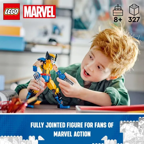 Miniatura 2 de LEGO Marvel Wolverine Figura de Construcción 76257 Figura de Acción de Marvel Construible, Figura Coleccionable de Marvel Completamente Articulable