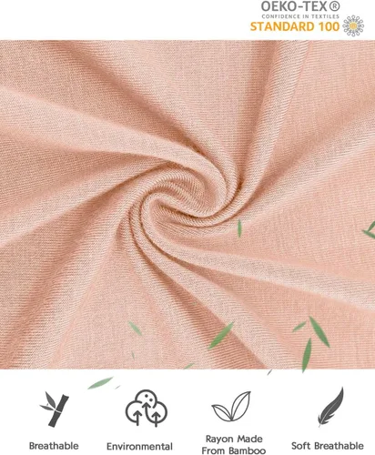 Miniatura 8 de Jimonda Pijama de bambú para bebé, unisex, para niños y niñas, de una pieza, manga larga, cierre de cremallera de 2 vías, mameluco
