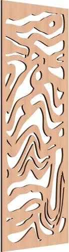 Miniatura 153 de 9 3/8"W x 24 3/8"H x 1/4"T Northfield Decorativos Paneles de Pared de Madera Calado, Abedul