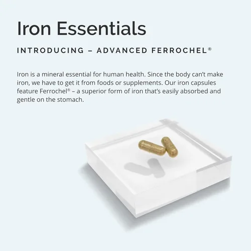 Miniatura 3 de BRAINMD Dr Amen Iron - 30 cápsulas - Apoya la producción de energía, la función cognitiva y la regulación génica - Suave y fácil de absorber - Sin