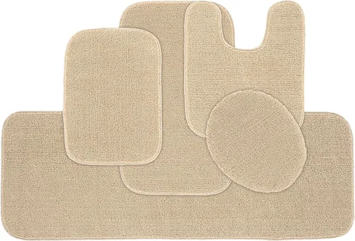 Miniatura 109 de Garland Rug Gramercy - Alfombra de baño rectangular lavable de polipropileno de felpa de 20 x 34 pulgadas, color azul lavabo, suave, absorbente