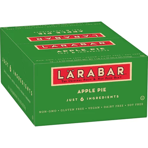Miniatura 5 de Larabar, barra de frutas y nueces, pastel de cereza, sin gluten, vegano (16 barras) y barra sin gluten, pastel de manzana, vegano (16 barras)