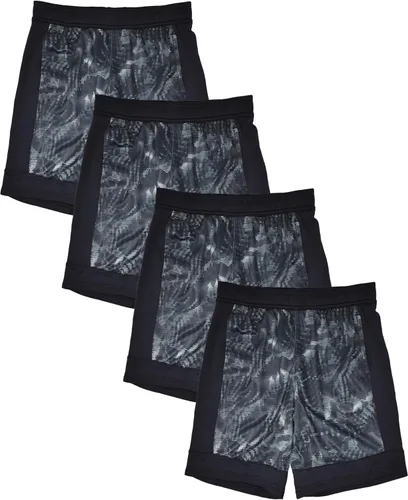 Miniatura 31 de Andrew Scott Pantalones cortos deportivos de baloncesto para niños con rendimiento activo y estilo de malla, varios paquetes