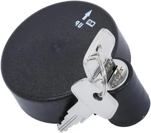 Miniatura 3 de KarParts360 Para Chevy Silverado 1500 2019 Tapa del depósito de combustible Negro Con cerradura