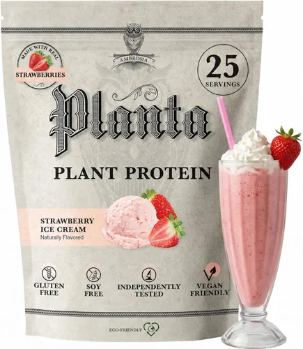 Miniatura 14 de Ambrosia Planta - Polvo de proteína a base de plantas 20g Polvo de proteína vegana sin lácteos con aminoácidos BCAA Apto para dieta cetogénica