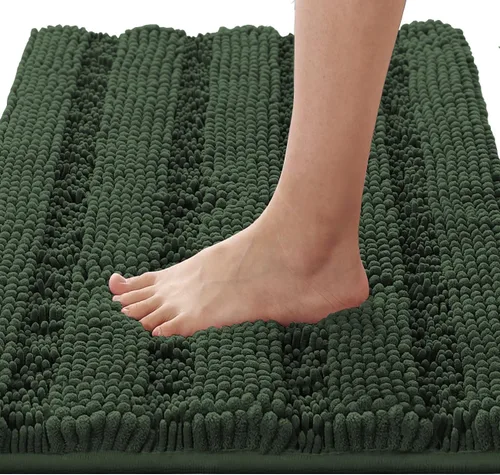Miniatura 70 de H.VERSAILTEX - Alfombras de baño, juego de 2 piezas, alfombra de contorno para baño, juego de alfombras para inodoro, alfombra antideslizante