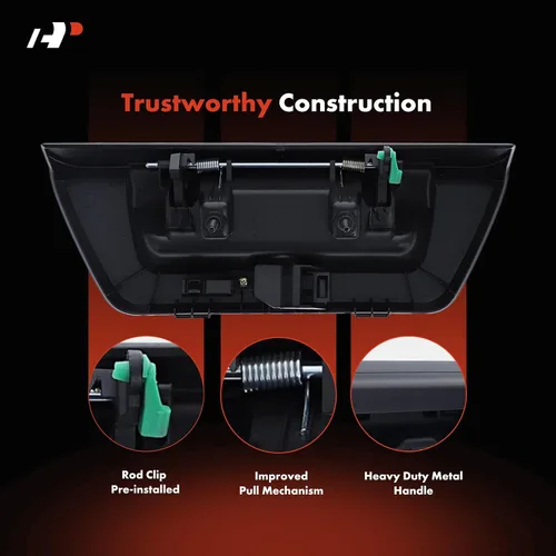 Miniatura 4 de A-Premium Manija de Compuerta Trasera de Metal Mejorada Manija de Pestillo de Compuerta Elevadora con Orificio para Cámara Compatible con Ford F-150