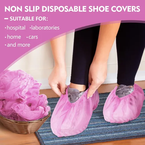 Miniatura 4 de Zhanmai - Paquete de 300 fundas desechables para botas o zapatos, antideslizantes, grandes, para cubrir zapatos o botines en interiores, protectores