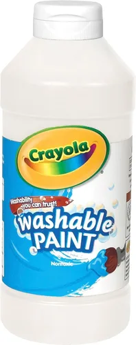 Miniatura 4 de Pintura lavable Crayola, blanca, 16 oz. Blanco