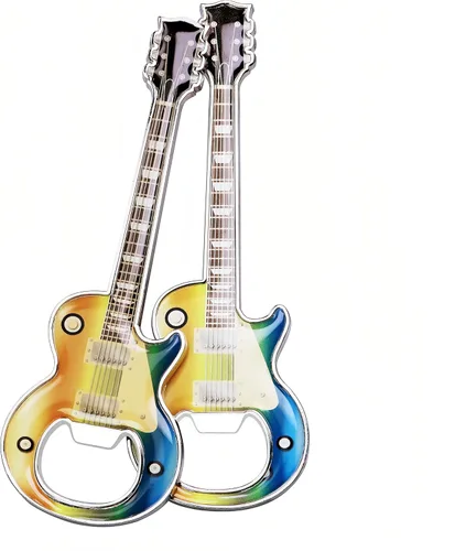 Miniatura 16 de Abridor de botellas de cerveza, 2 piezas, abridor de botellas en forma de guitarra, regalo de guitarra, accesorios de cocina para bebedores, amantes