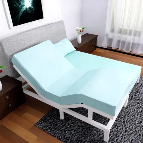 Juego de sábanas Split King con 2 sábanas bajeras individuales XL, ropa de cama de 5 piezas, sin arrugas, resistente a la decoloración, microfibra