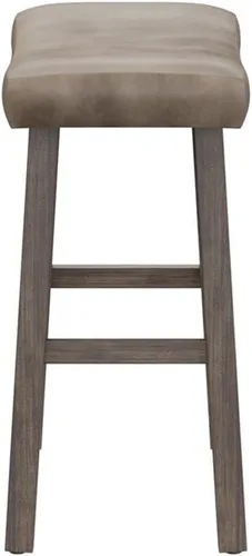 Miniatura 11 de Hillsdale Taburete para mostrador de sillín para muebles, gris rústico