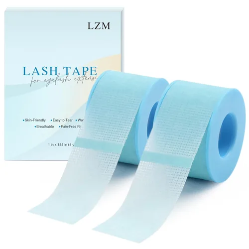 LZM Cinta de pestañas para extensiones de pestañas, cinta de pestañas de gel de silicona para levantamiento/maquillaje, sin látex para piel Azul