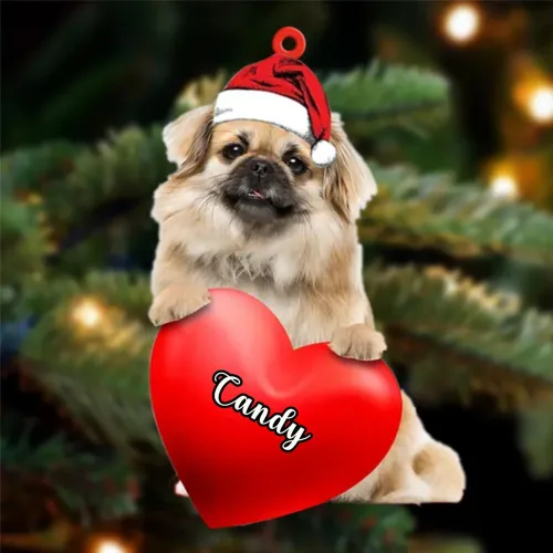 Miniatura 128 de Adornos de Navidad personalizados para perros, nombre personalizado, adorno de Malamute de Alaska, adornos acrílicos, regalos de Navidad, amantes