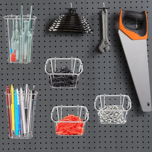 Miniatura 4 de Paquete de 12 cajas de tablero de clavijas, accesorios para ganchos de tablero de clavijas, adecuados para artículos que no se pueden colgar