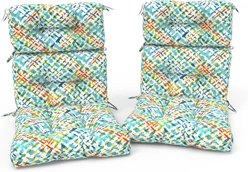 Miniatura 9 de Cojines Adirondack para sillas de patio con respaldo alto para exteriores, cojines Adirondack para jardín, porche, uso en sillas de oficina en casa