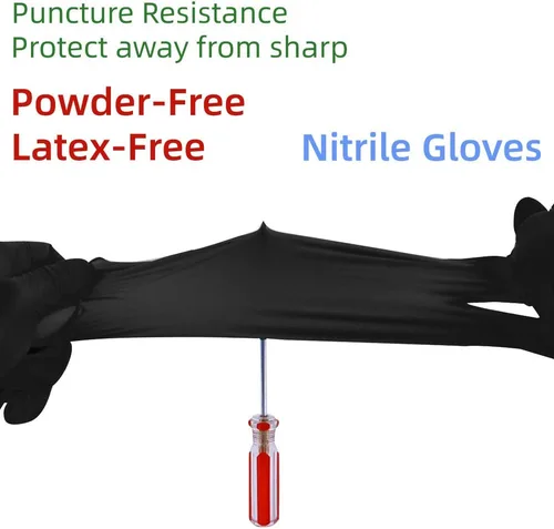 Miniatura 2 de Nitrile Disposable Gloves Pack of 100, Latex Free Safety Working Gloves for Food Handle or Industrial Use