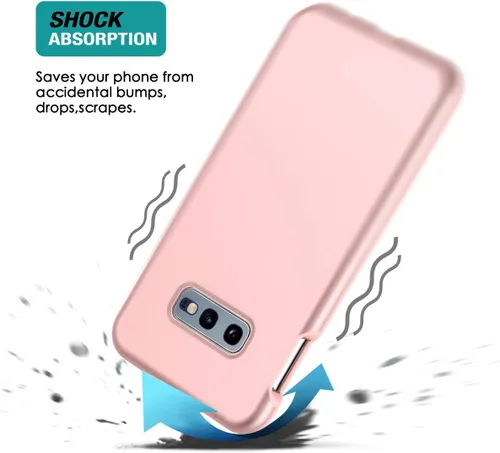 Miniatura 6 de SURITCH Funda para Samsung Galaxy S10e, 【Protector de pantalla integrado】【Compatible con carga inalámbrica】Cubierta trasera resistente híbrida Oro