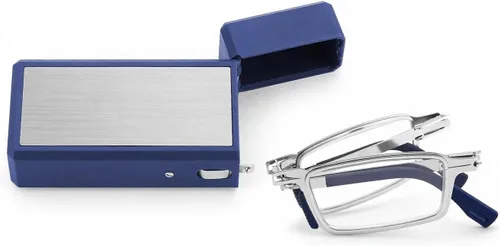 Miniatura 8 de Gafas de lectura plegables portátiles con bloqueo de luz azul, lentes ultrafinas plegables con estuche para hombres y mujeres lectores