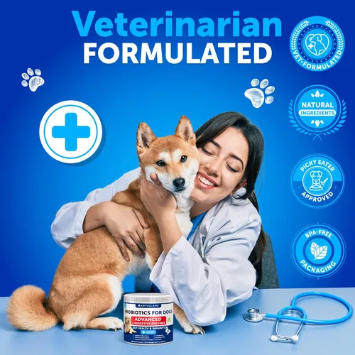 Miniatura 6 de Probióticos para Perros - Apoyo para la Salud Intestinal, Picor en la Piel, Alergias, Inmunidad, Equilibrio de Levadura - Probióticos para Perros