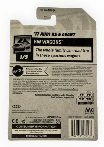 Miniatura 2 de Hot Wheels Audi RS 6 Avant, HW Wagons 1/5 [Verde] 187/250