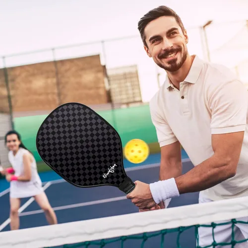 Miniatura 5 de Juego de palas de pickleball Eliwdshen de 2 o 4 con pelotas de pickleball y bolsa Las raquetas están fabricadas según los estándares de USAPA