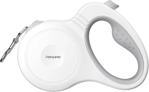Miniatura 11 de AutoBrake - Correa retráctil para perro, cinta de nailon de 10 pies, sin enredos, mango ergonómico ligero para perros pequeños y medianos (negro)