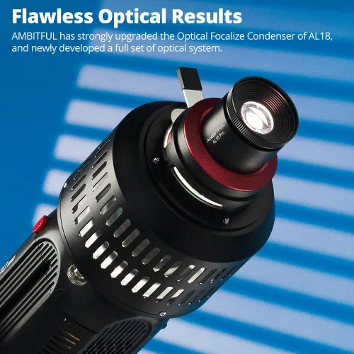 Miniatura 3 de AMBITFUL AL-18 Pro - Foco óptico Snoot para fotografía, kit de fotografía profesional Bowens Mount Snoot, compatible con LE200, LE300 SL60W, SL60II