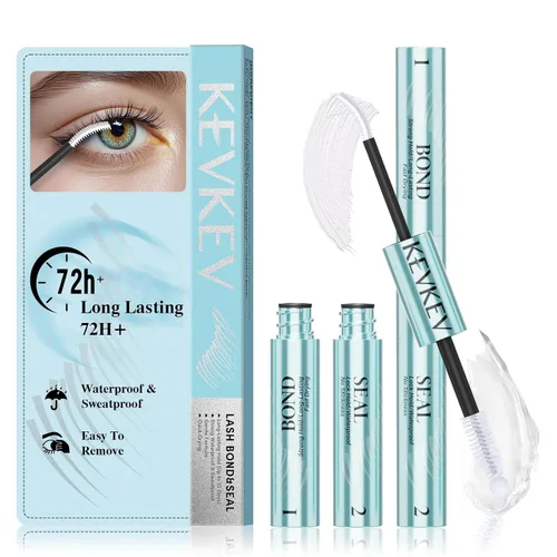 Miniatura 8 de KevKev Lash Cluster Glue, Lash Bond and Seal Lash Glue for Eyelash Clusters Waterproof Strong Hold for 72h Individual Eyelash Glue Non-Irritating