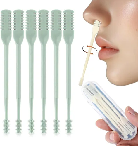 Miniatura 14 de Herramienta removedor de vello nasal de 360°, recortadora de vello nasal portátil para hombres y mujeres, cortador de pelo nasal 2 en 1, cuchillo