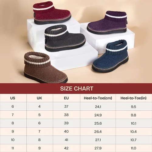 Miniatura 6 de EverFoams Pantuflas cómodas de espuma viscoelástica para mujer con suela de goma para interiores y exteriores