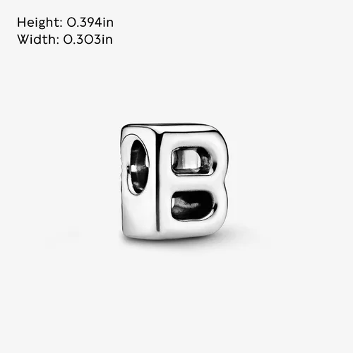 Miniatura 5 de Colgante de plata de ley 925 con letra PANDORA
