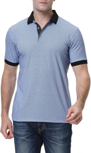 Miniatura 2 de PRIUMPH Mens Golf Polo ShirtsShort Sleeve Quick Dry Moisture Wicking Golf Polo Shirts for Men