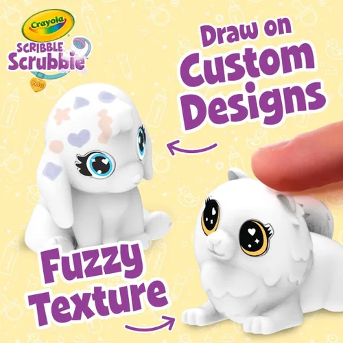 Miniatura 3 de Crayola Scribble Scrubbie Baby Pets Nursery, juguetes de animales para bebés y niños pequeños, regalo para niñas y niños, edades 3, 4, 5