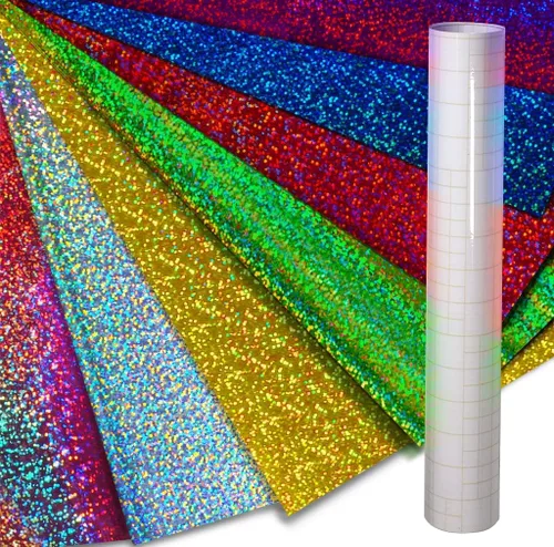 Miniatura 13 de VViViD Mosaic+ Vinilo para manualidades (holográfico cepillado azul, 1 x 5 pies)