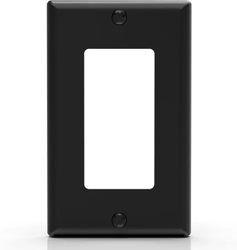 Miniatura 25 de ELEGRP Placa decorativa de pared para receptáculo, cubiertas decorativas de tamaño estándar de 1 gang, placas frontales de policarbonato irrompibles