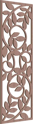 Miniatura 154 de 9 3/8"W x 24 3/8"H x 1/4"T Utica Decorativo Fretwork Madera Paneles de Pared, Abedul