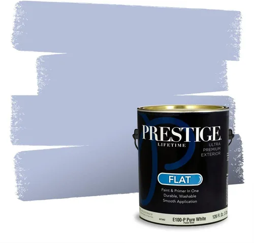 Miniatura 903 de Pintura Exterior + imprimación PRESTIGE, todo-en-uno, 1 galón, acabado mate, color comparable al Valspar* Royal Gray* VS151-Gris real