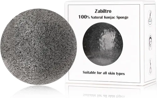 Miniatura 15 de Esponjas faciales naturales de Konjac - Semicírculos - para una limpieza suave de la cara y exfoliación ecológica - Cuidado de la piel - Limpieza