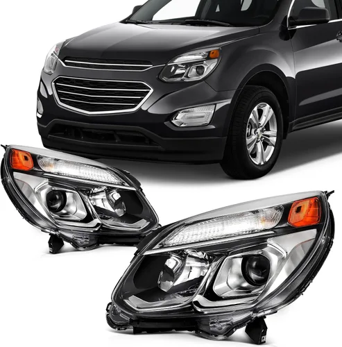 Miniatura 9 de SCITOO Faros delanteros para Chevy Silverado 1500/2500 1999-2002, para Chevy Suburban 1500/2500 2000-2006, carcasa cromada, reflector ámbar, lente